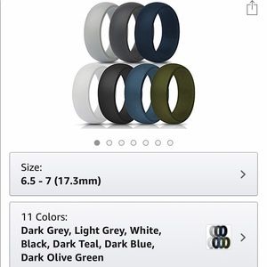 Thunderfit silicon wedding bands